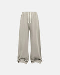 Acid wash stitching straight leg sweatpants by INFLATION Streetwear, casual pants with distressed detailing and relaxed fit.