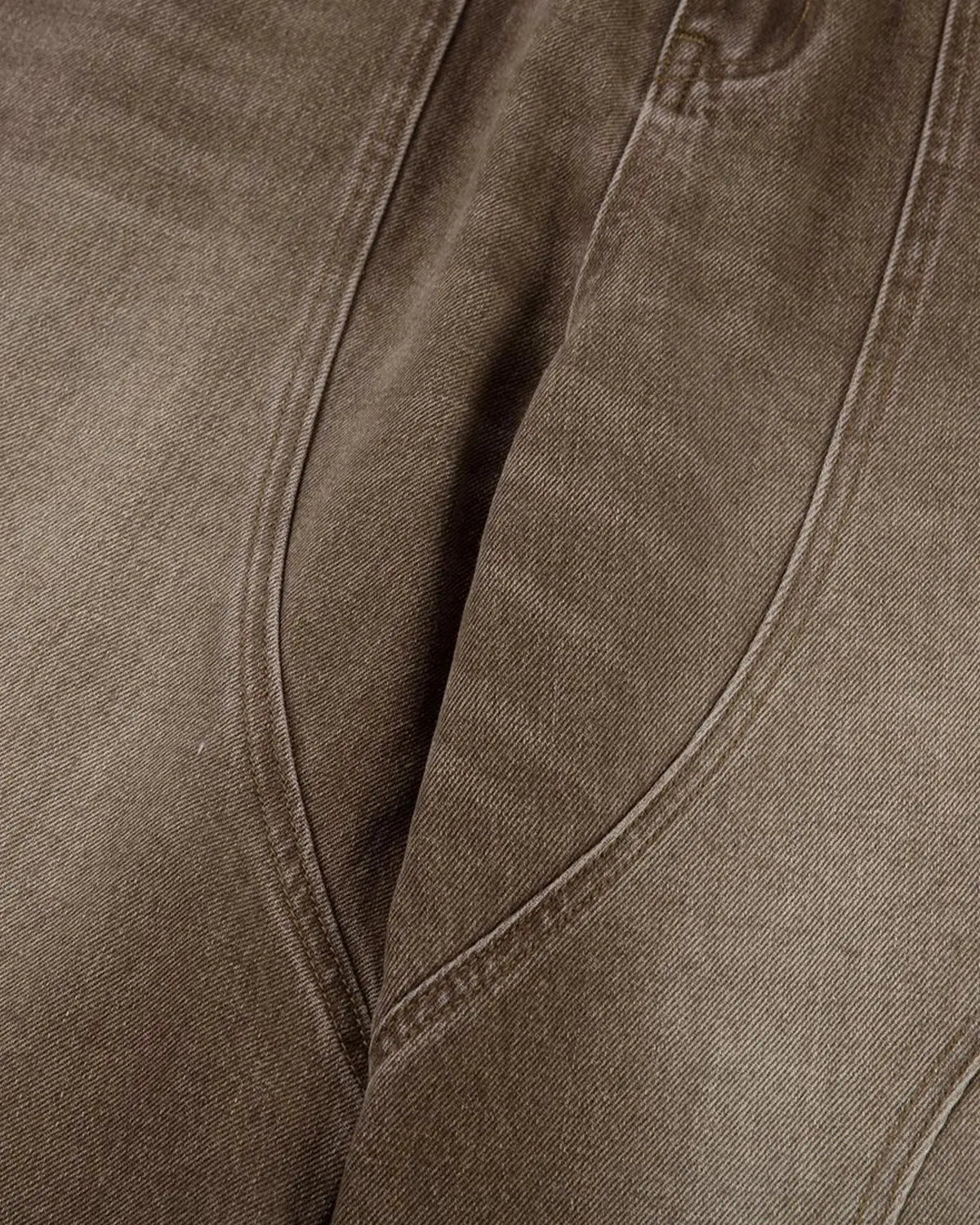 Brown acid wash barrel jeans by INFLATION Streetwear featuring a relaxed fit and vintage-inspired style.
