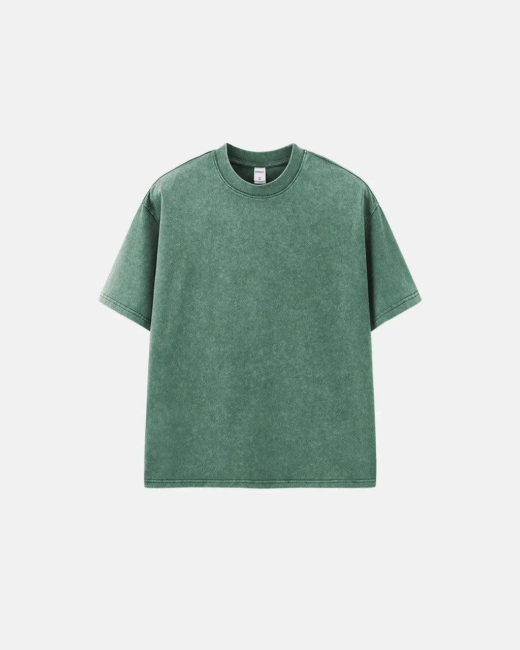 Inflation Streetwear Snow Flakes Wash Tee featuring a snowflake graphic on a casual cotton t-shirt, front view.