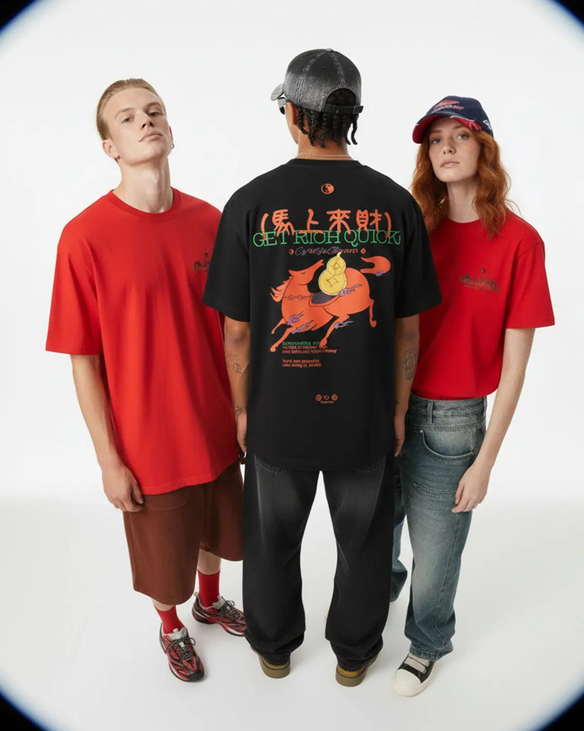 Inflation Streetwear Fortune Incoming T-shirt featuring bold graphic design and casual fit, made by INFLATION for street fashion.