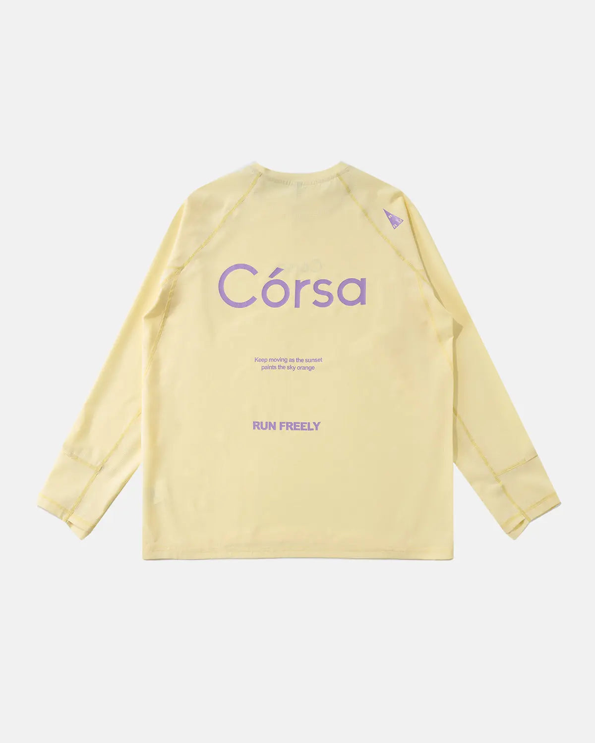 Inflation AirFlow Córsa breathable long sleeve tee featuring lightweight fabric and stylish streetwear design in neutral color