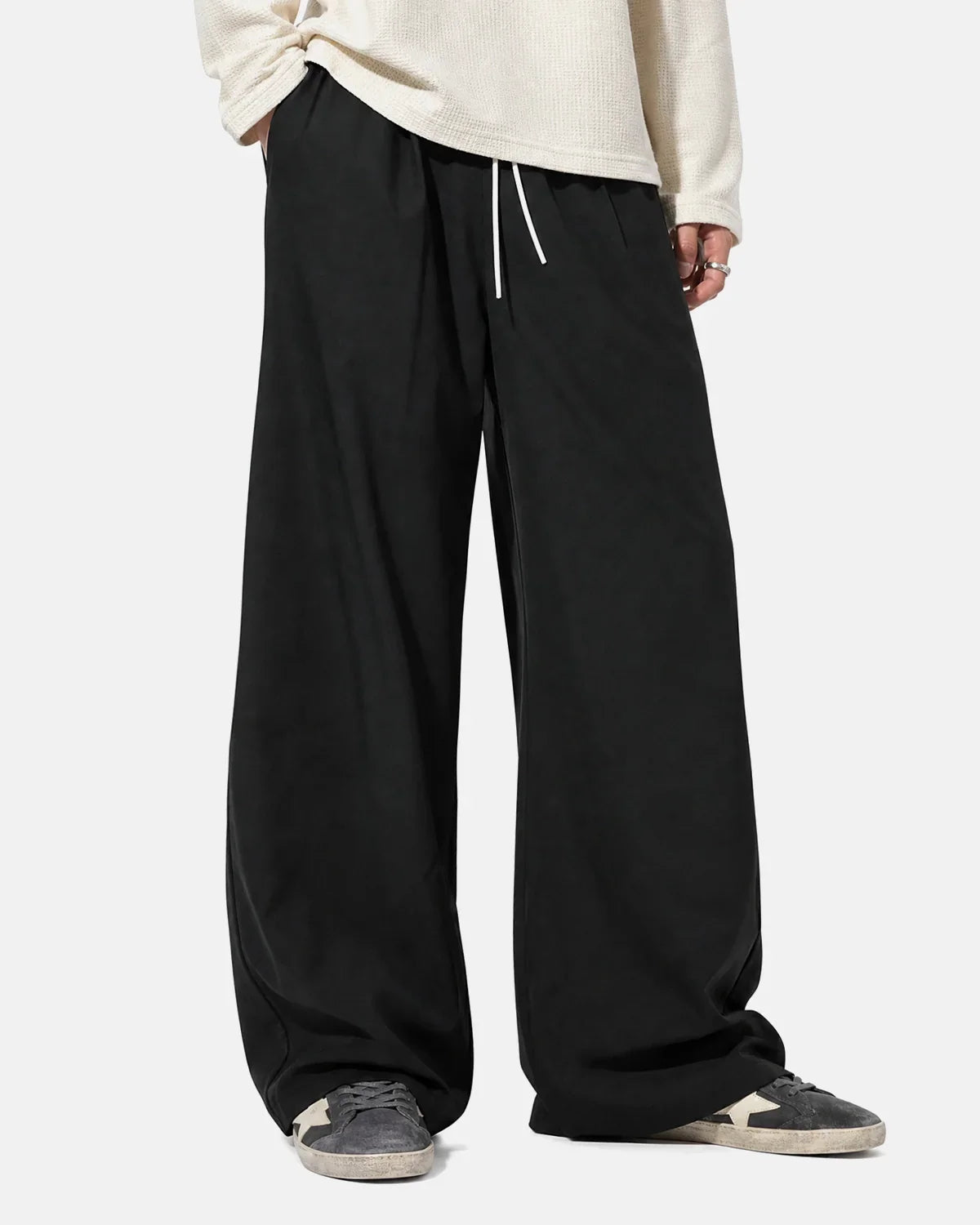 Inflation AirFlow Cooling Wide-Leg Pants with lightweight fabric and relaxed fit, featuring a modern wide-leg silhouette.