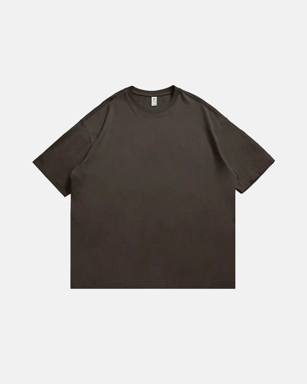 Inflation heavyweight cotton oversized T-shirt featuring a relaxed fit and streetwear style, shown in a neutral color.