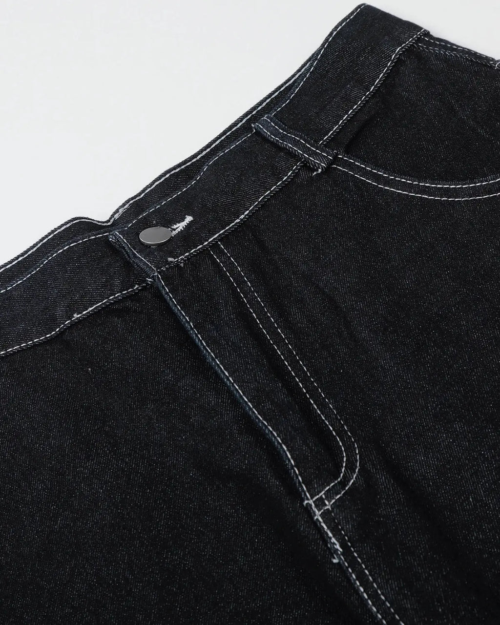 Star rhinestone denim shorts by INFLATION, stylish streetwear pants with sparkling star embellishments and distressed denim details.