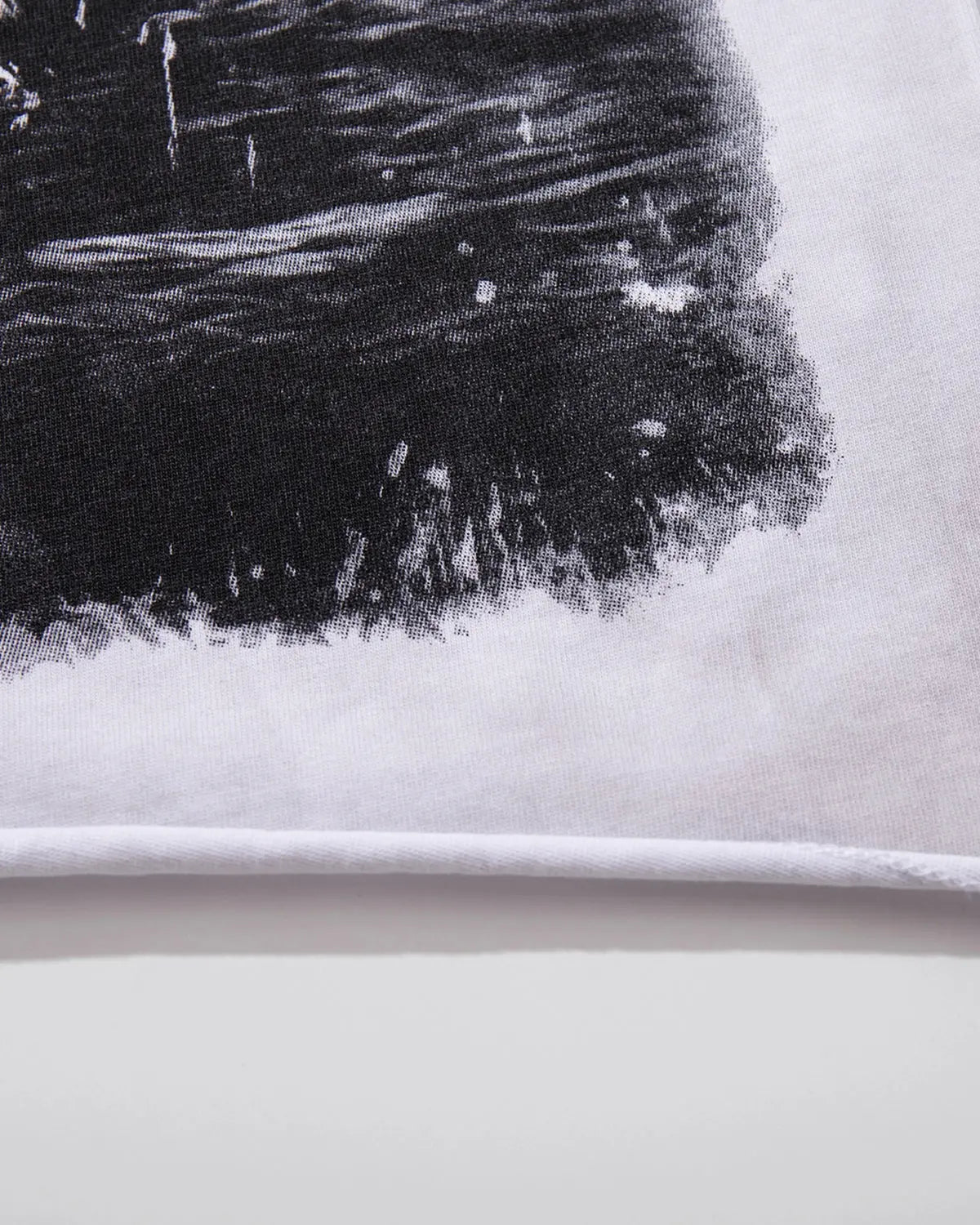 Inflation Streetwear rhinestone washed graphic T-shirt with bold print and casual fit, featuring stylish embellishments on the front.