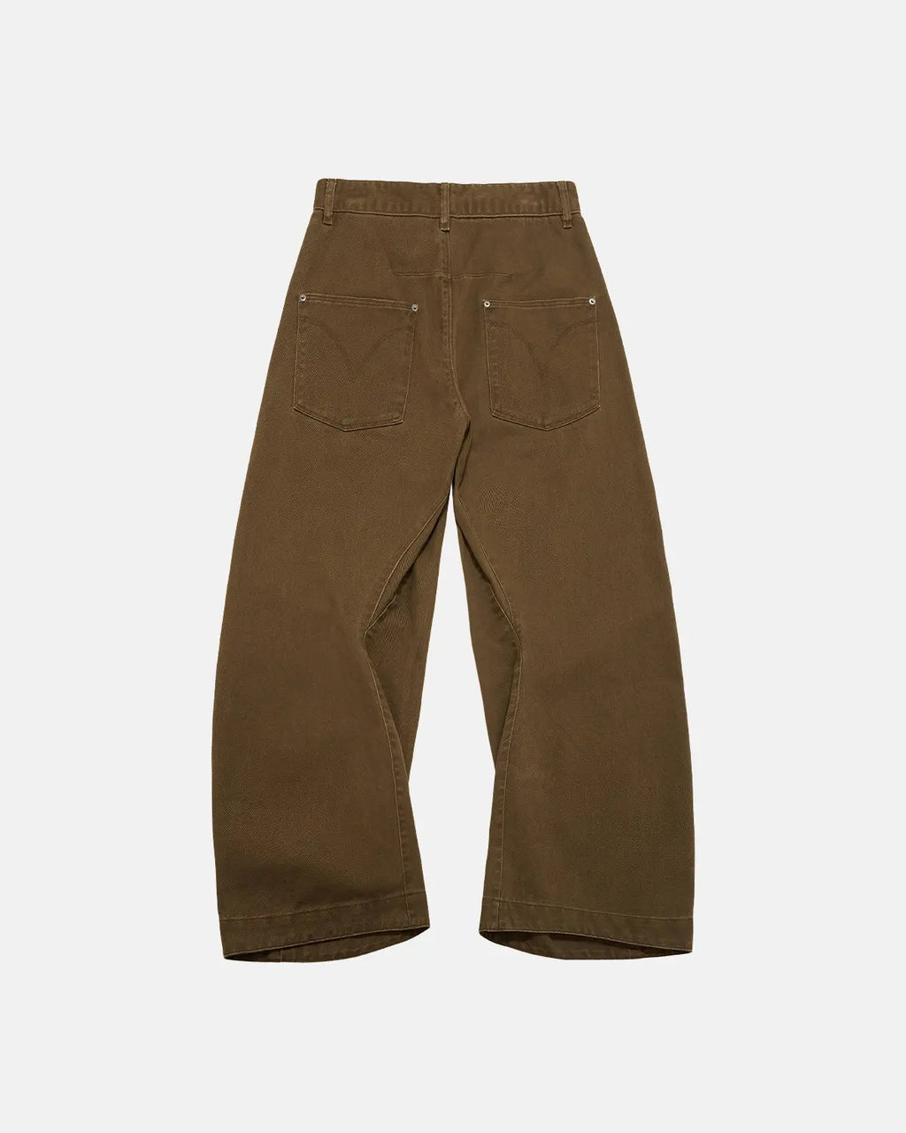 Inflation Stitching Flare Baggy Jeans with detailed stitching and relaxed fit, stylish streetwear denim pants.