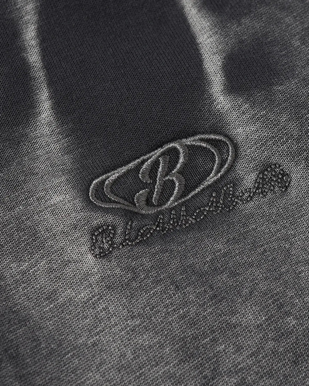 Inflation Streetwear acid washed embroidery zip-up hoodie with front pockets and adjustable drawstrings, casual streetwear style.