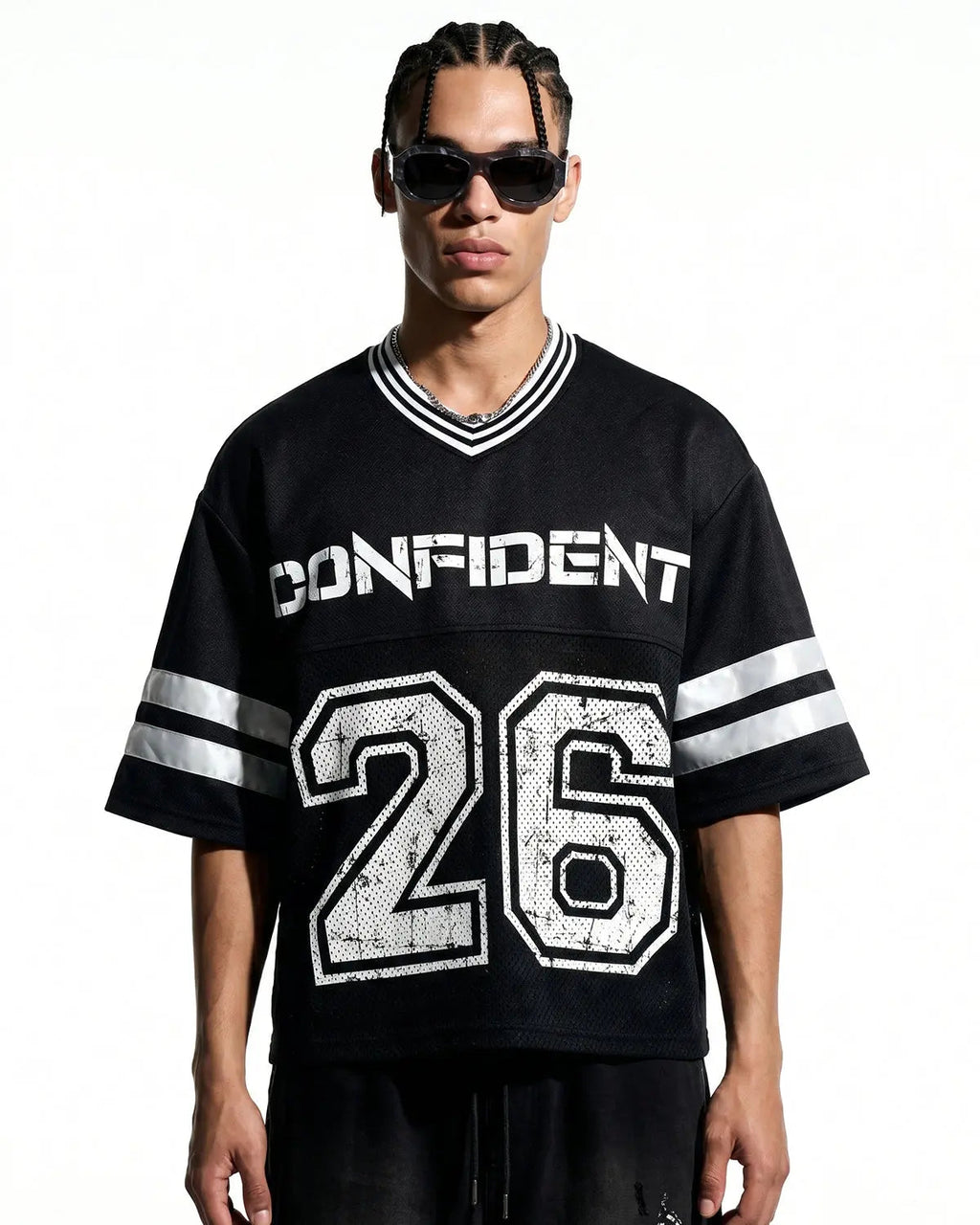 Vintage number mesh jersey by INFLATION featuring bold number graphics and breathable mesh fabric.