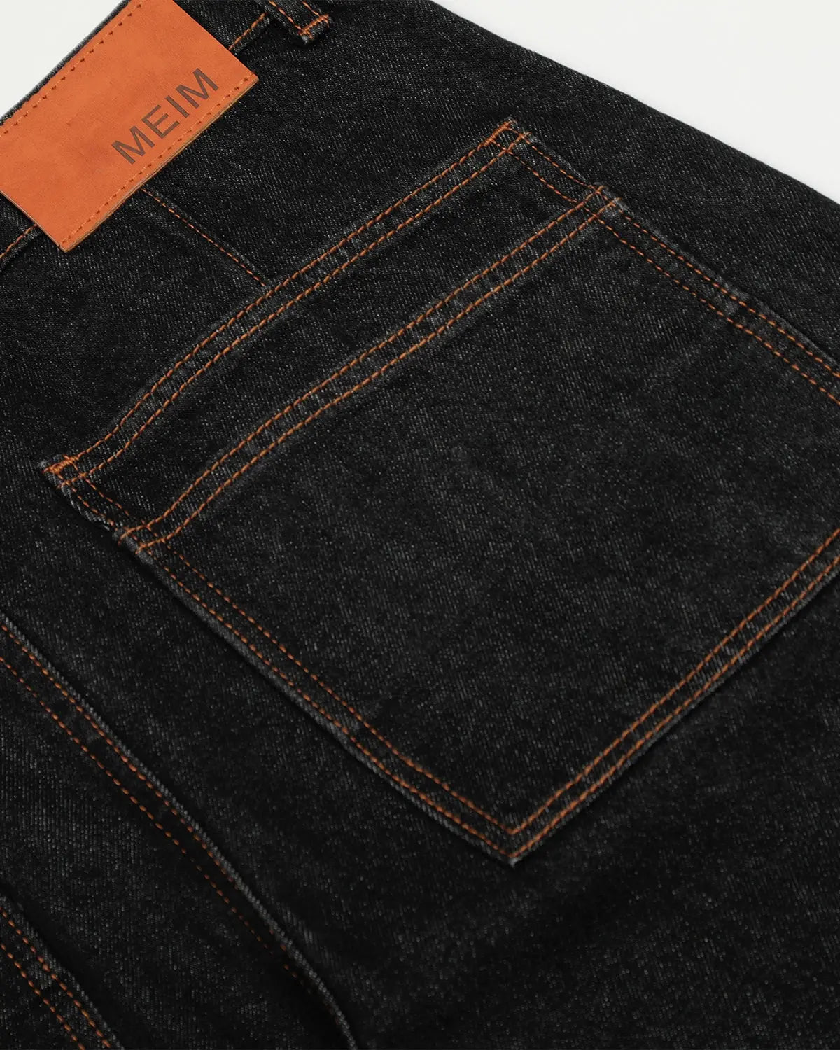 Black Super Barrel Jeans by INFLATION, stylish men's pants with a relaxed fit and modern streetwear design.