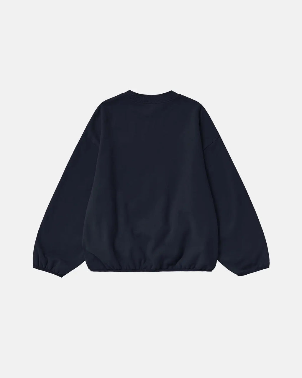 Inflation Streetwear premium boxy crewneck sweatshirt in neutral color, showcasing its relaxed fit and soft fabric.