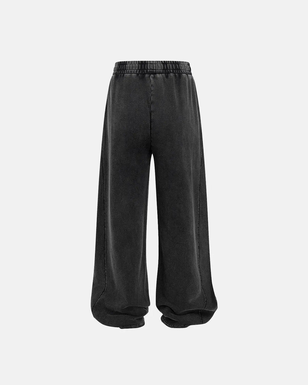Inflation Streetwear acid wash stitching straight leg pants with relaxed fit and casual style, featuring distressed detailing and front pockets.