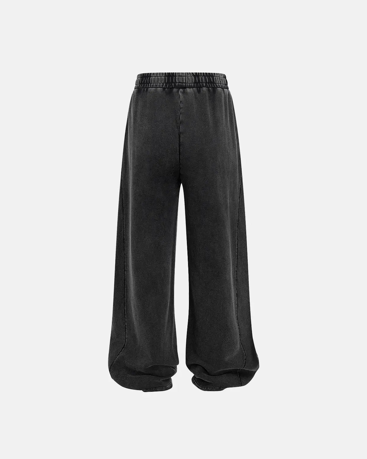 Inflation Streetwear acid wash stitching straight leg pants with relaxed fit and casual style, featuring distressed detailing and front pockets.