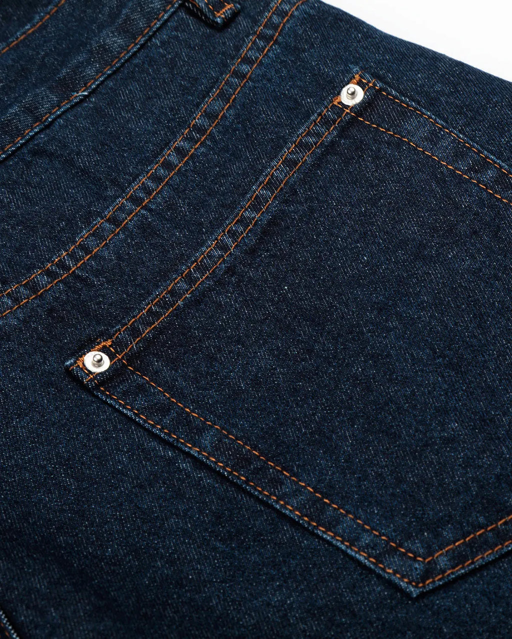 Inflation Streetwear double waist studded denim long jorts, stylish pants with metal stud accents and distressed details.