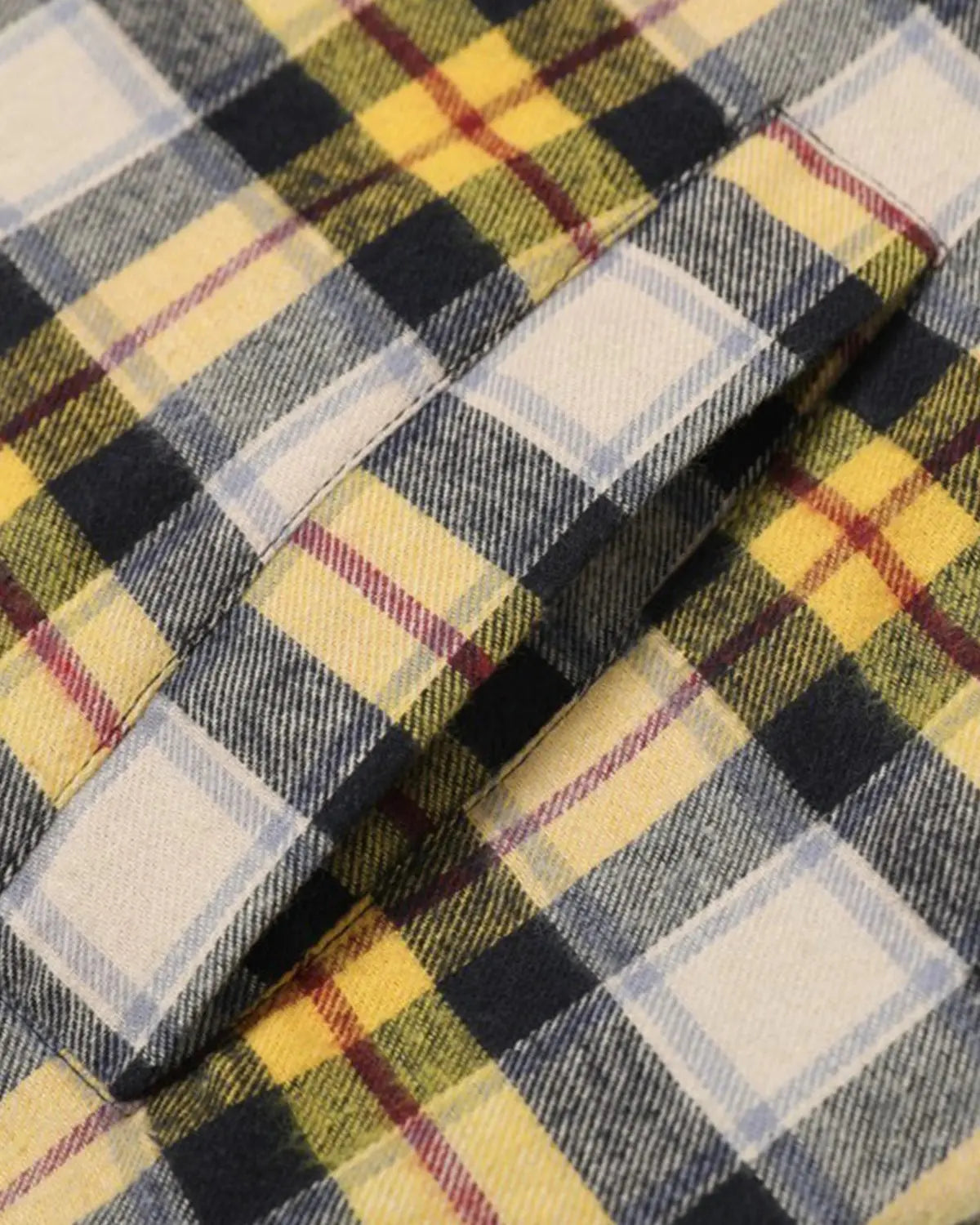 Reversible plaid zip-up hoodie by INFLATION Streetwear featuring a stylish plaid pattern and adjustable hood.