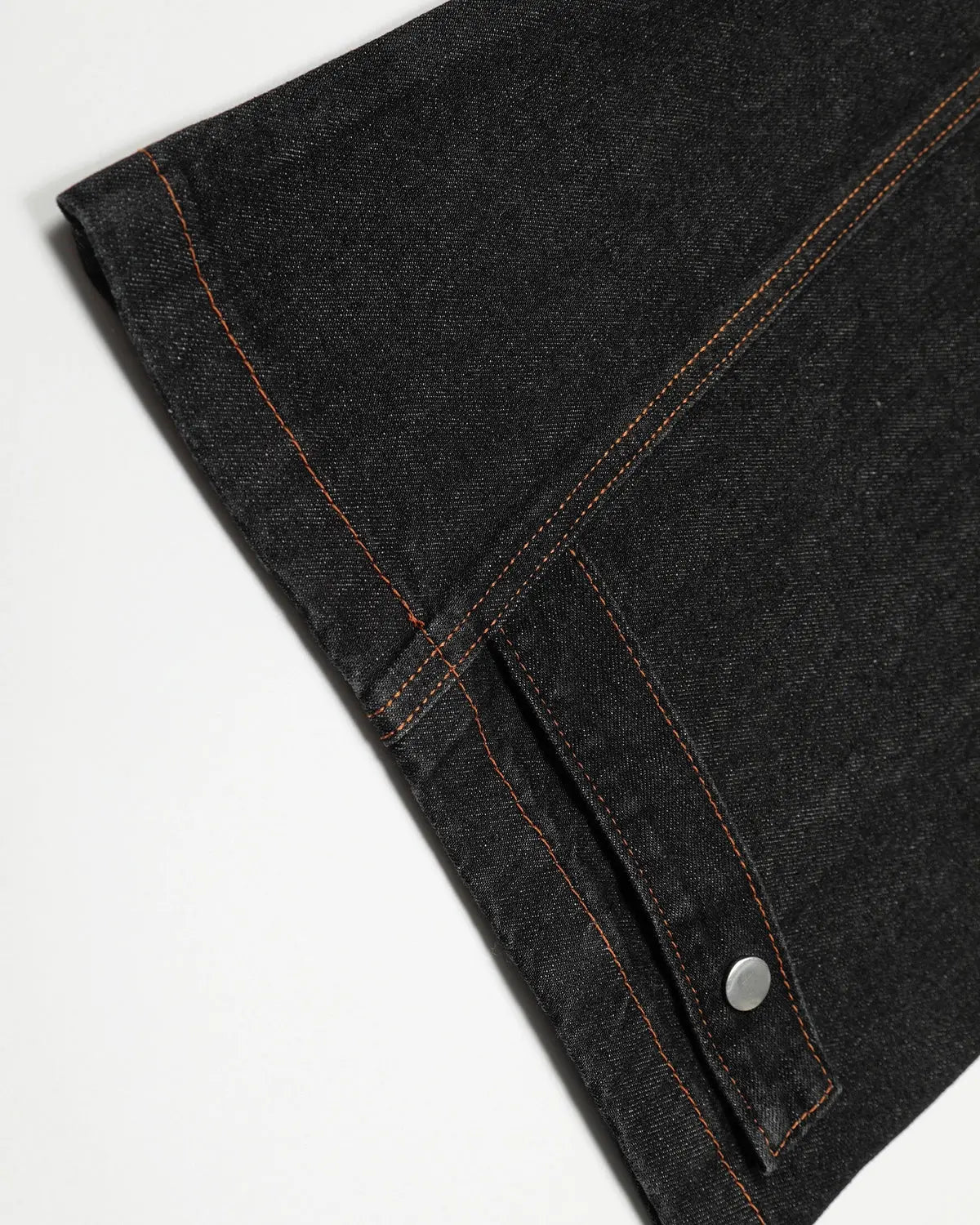 Black Super Barrel Jeans by INFLATION, stylish streetwear pants with a relaxed fit and unique barrel silhouette visible in the image.