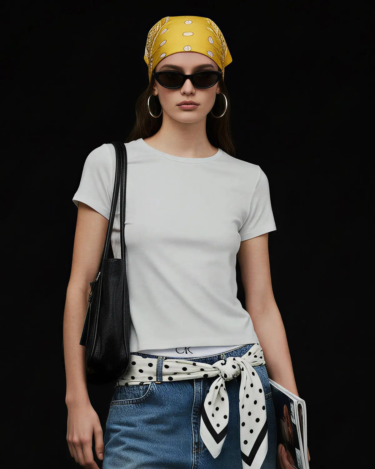 Inflation Streetwear Stretch Cooling Crop Fruit T-Shirt featuring vibrant fruit graphic, casual short-sleeve design, and comfortable fit.