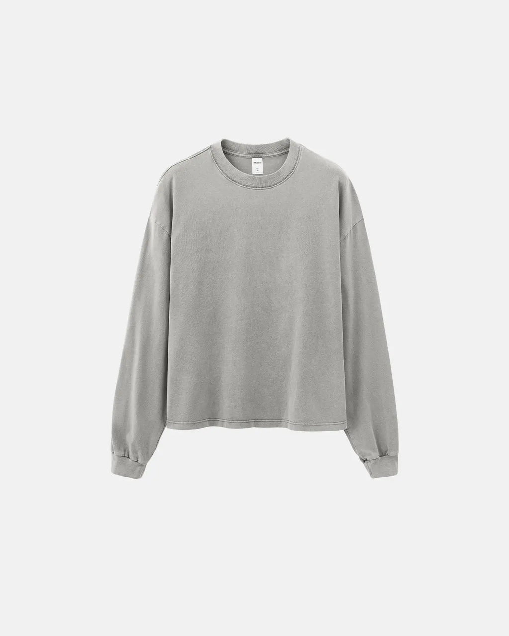 Distressed washed long sleeve t-shirt from Inflation Streetwear featuring a casual, vintage-inspired design in soft fabric.