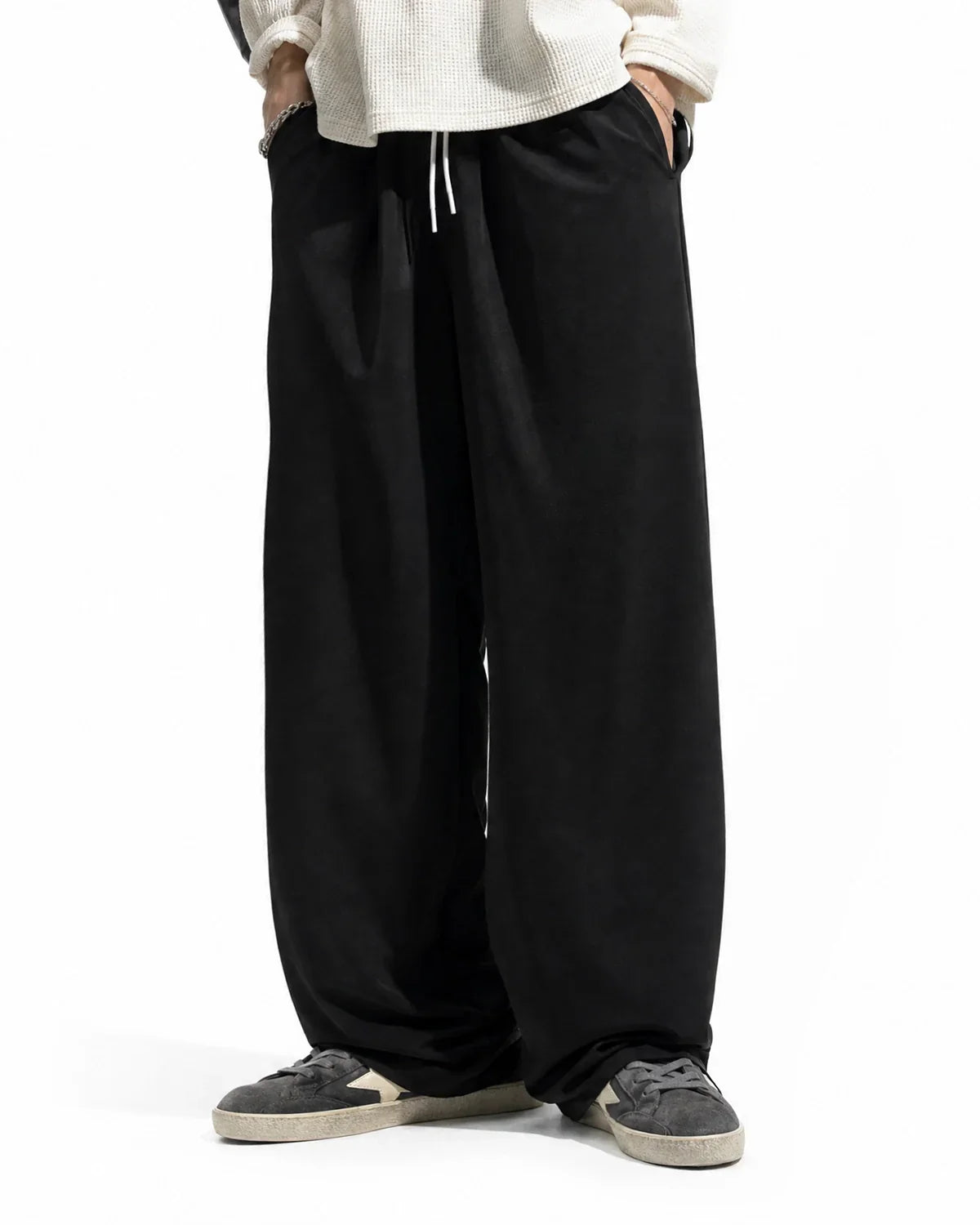 Inflation AirFlow Cooling Wide-Leg Pants in lightweight fabric, featuring a relaxed fit and wide-leg design for comfort and style.