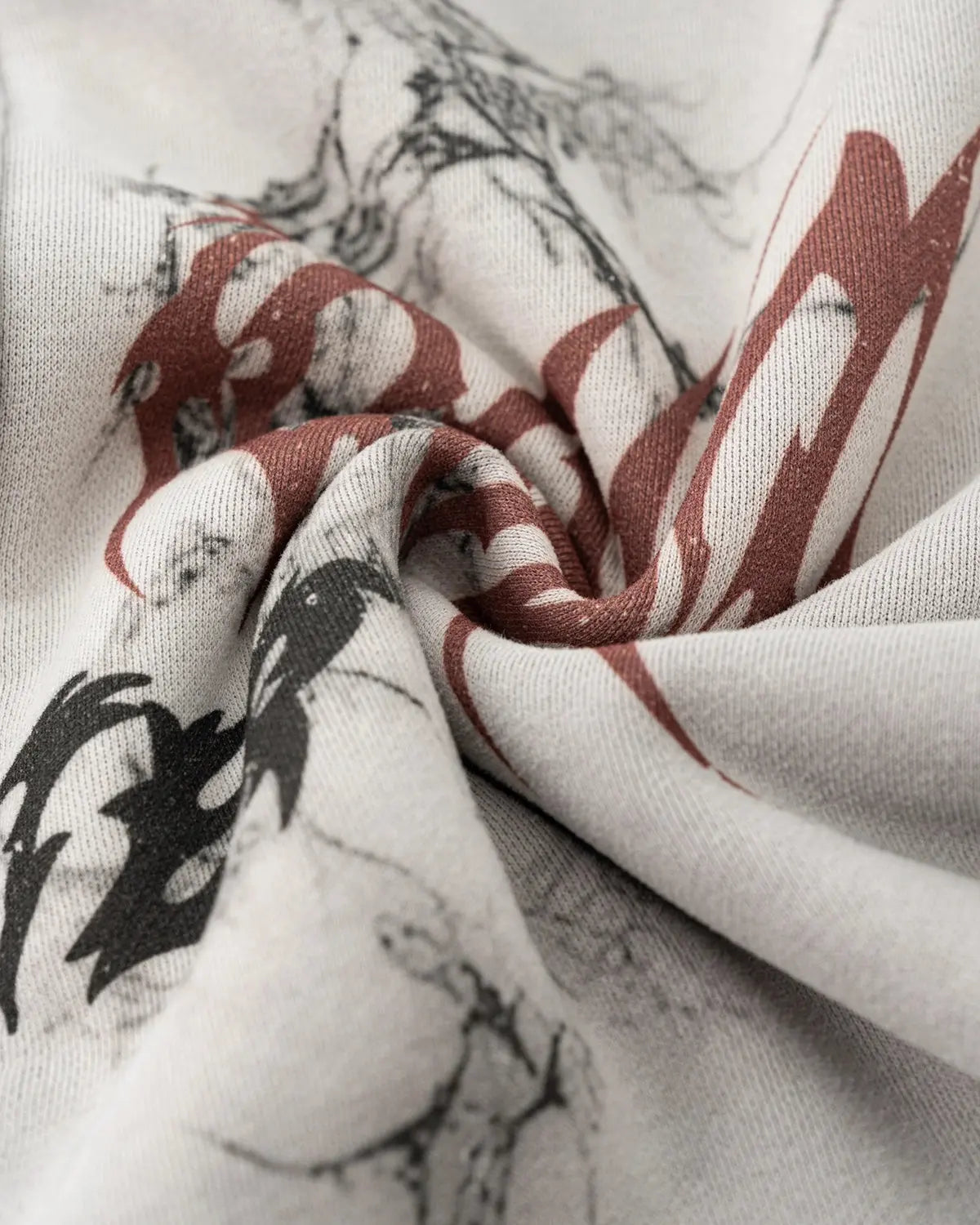 Inflation Washed Graphic Zip Up Hoodie featuring a front zipper, casual fit, and distinctive graphic design in soft washed fabric.
