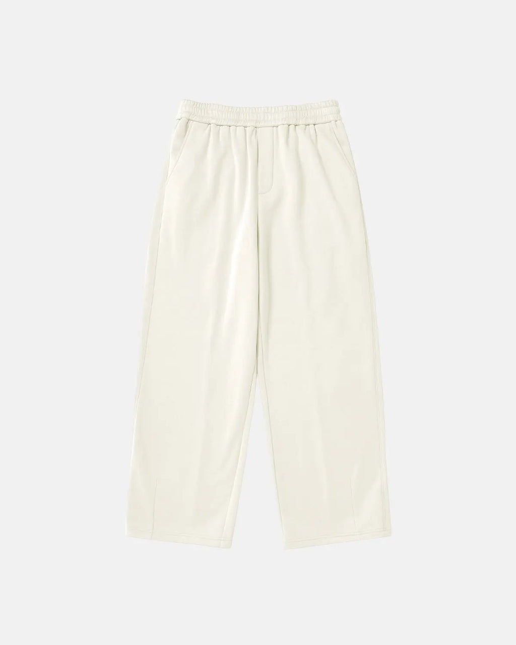 Unisex INFLATION cozy straight-leg sweatpants in soft fabric, shown in a relaxed fit with an elastic waistband and casual style.