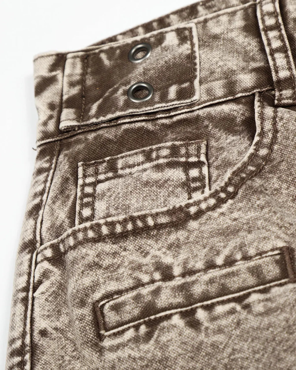 Retro washed wide leg baggy jeans by INFLATION with distressed details and relaxed fit, styled on a model.