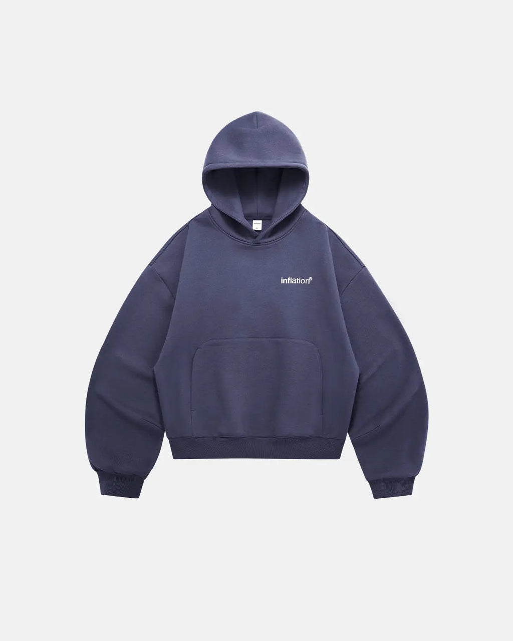 Inflation Streetwear cropped fleece hoodie with logo design, soft fabric, and casual style perfect for streetwear fashion.