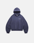 Inflation Streetwear cropped fleece hoodie with logo design, soft fabric, and casual style perfect for streetwear fashion.