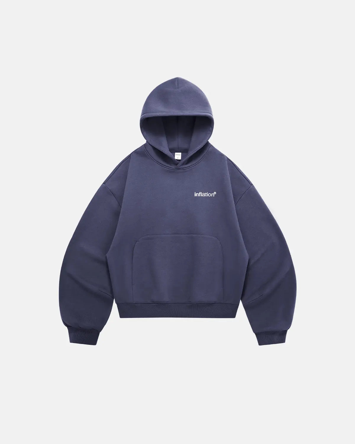 Inflation Streetwear cropped fleece hoodie with logo design, soft fabric, and casual style perfect for streetwear fashion.
