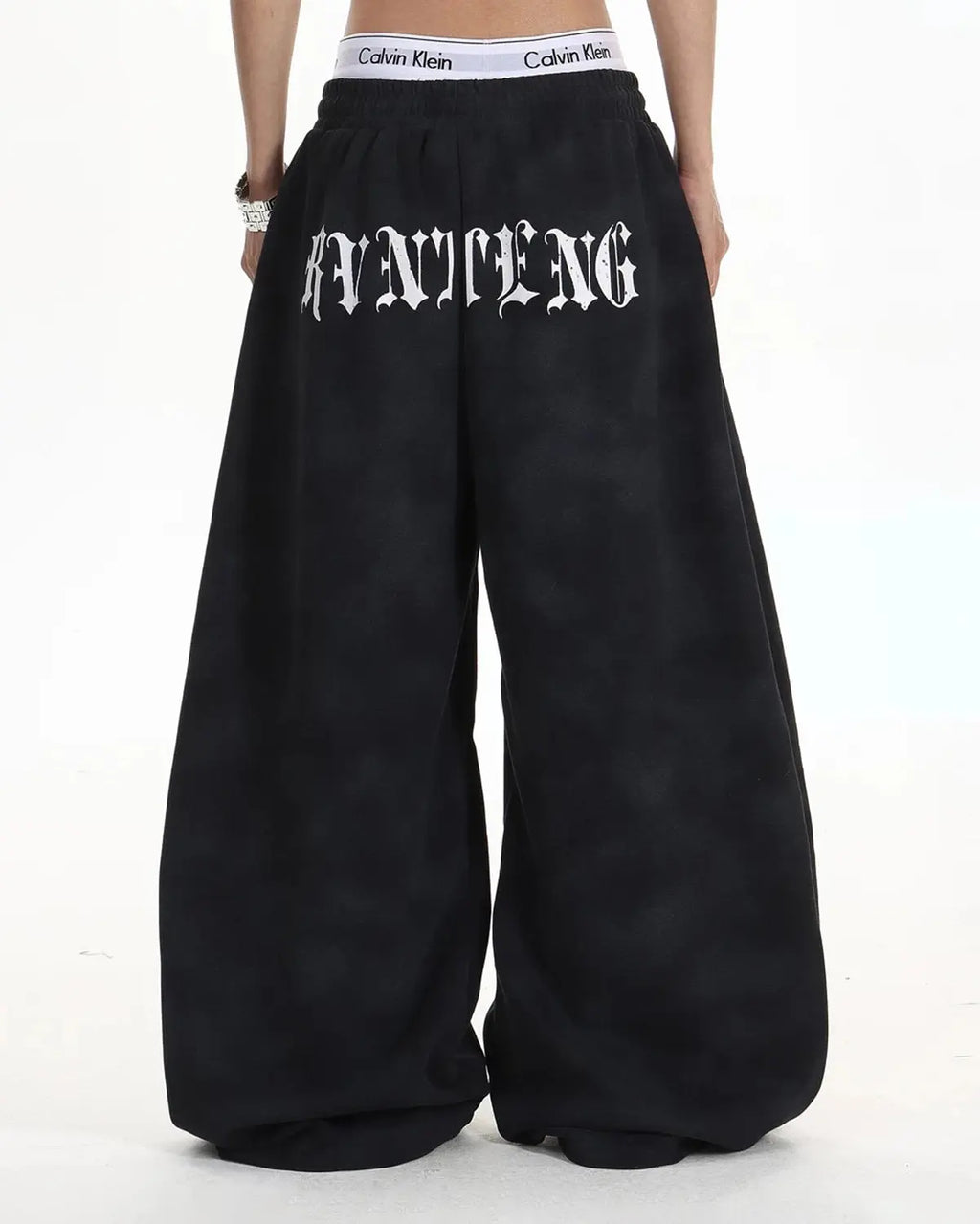 Washed Cross Barrel Sweatpants by INFLATION featuring a relaxed fit and stylish cross barrel design in streetwear style.