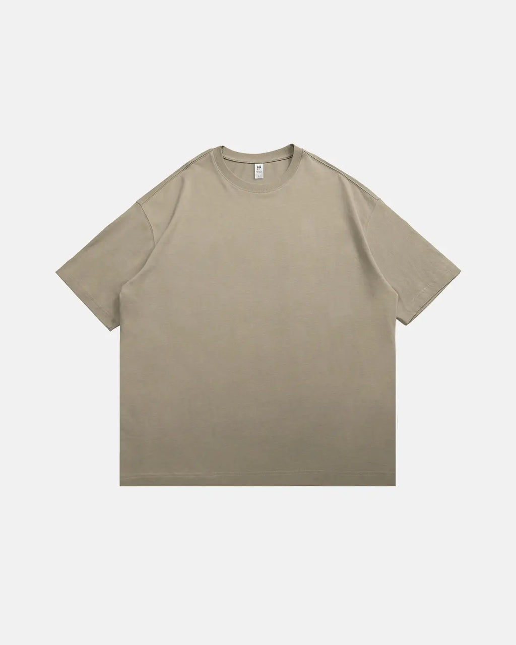 Inflation brand heavyweight cotton oversized T-shirt in black, featuring a relaxed fit and casual streetwear style.