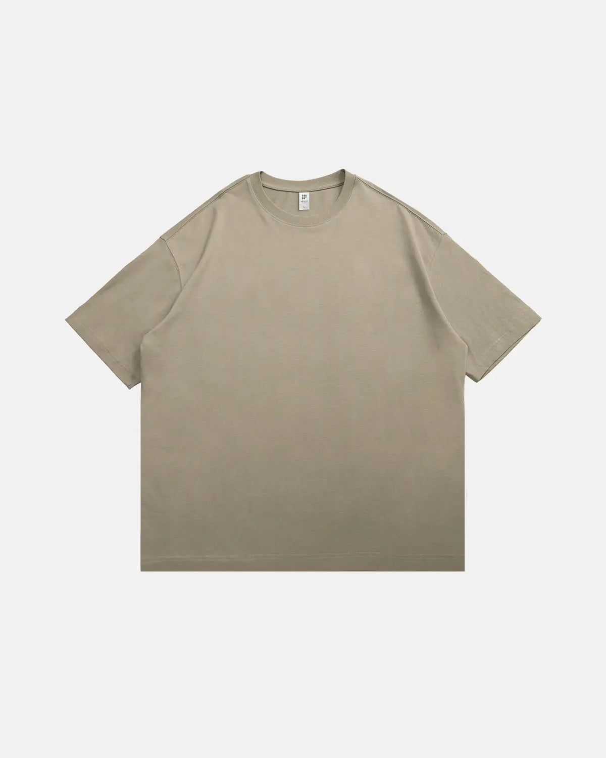 Inflation brand heavyweight cotton oversized T-shirt in black, featuring a relaxed fit and casual streetwear style.