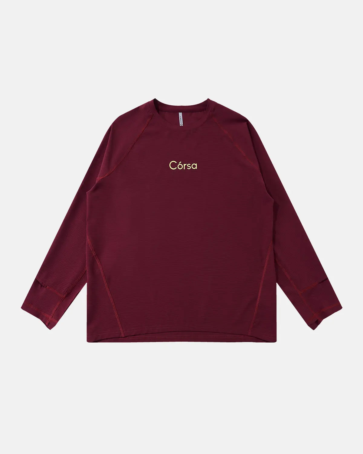 Inflation AirFlow Córsa breathable long sleeve tee in black, featuring lightweight fabric and stylish streetwear design.
