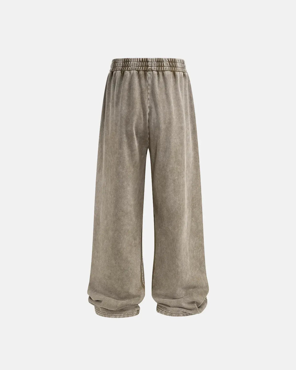 Inflation Straight Leg Acid Wash Sweatpants showing the relaxed fit, light blue acid wash fabric, and casual streetwear style.