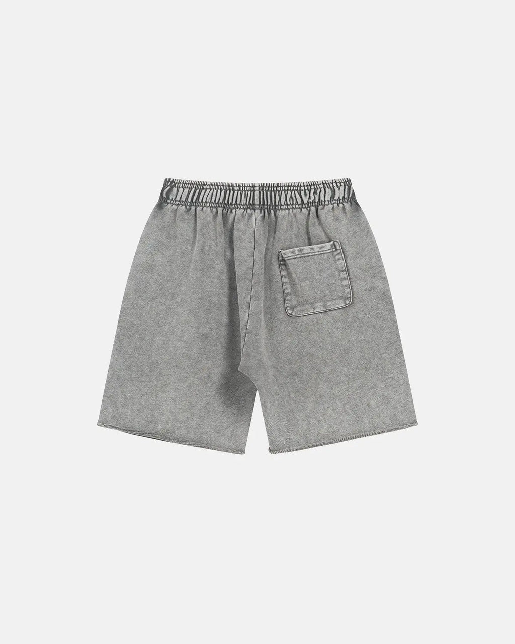 Inflation Heavyweight Washed Sweat Shorts, casual streetwear pants with a relaxed fit and distressed washed denim look.