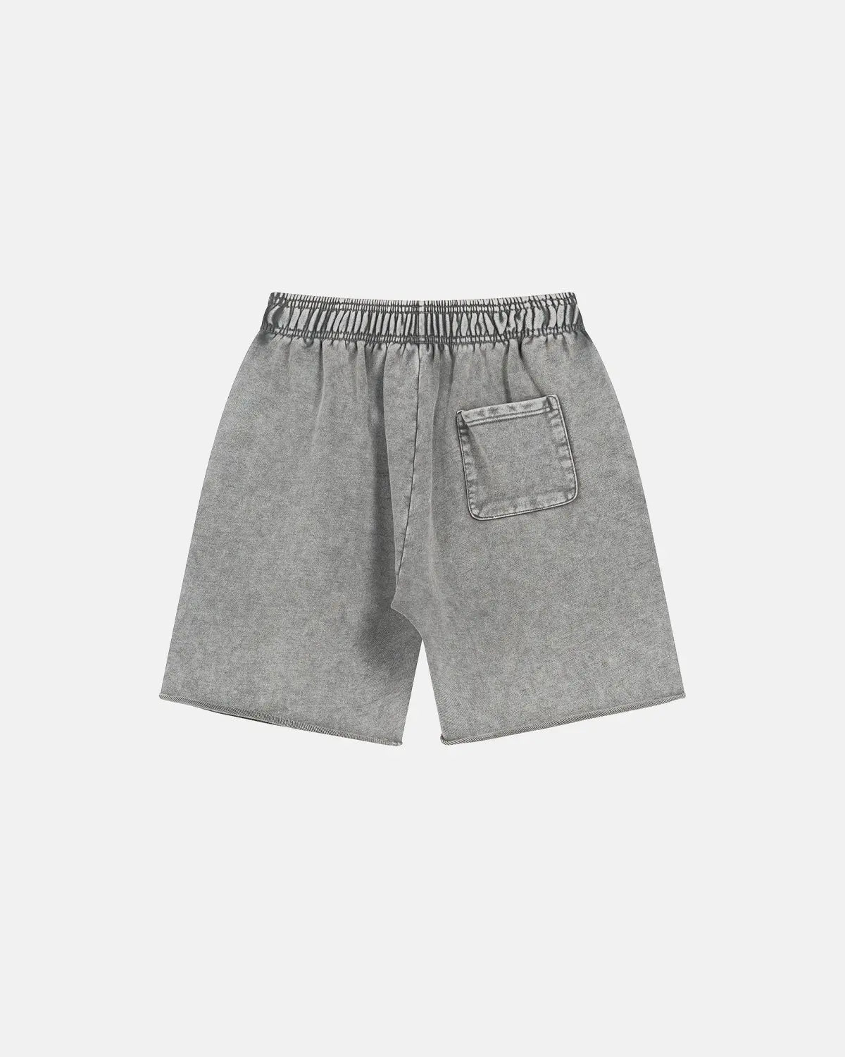 Inflation Heavyweight Washed Sweat Shorts, casual streetwear pants with a relaxed fit and distressed washed denim look.