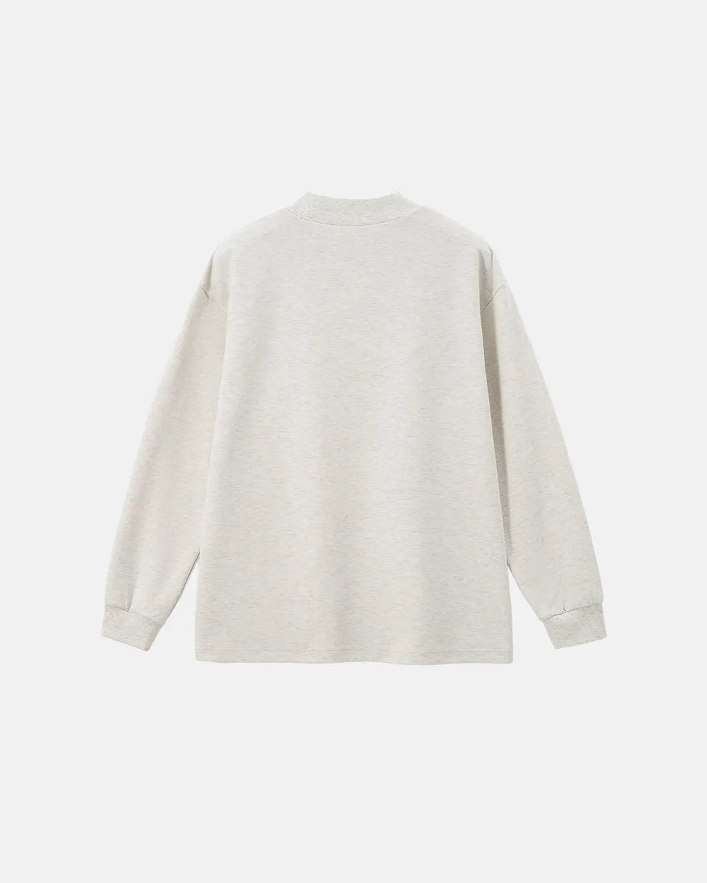 Inflation Soft Touch Mock Neck Sweatshirt in neutral color, featuring a cozy fit and smooth fabric for streetwear style.