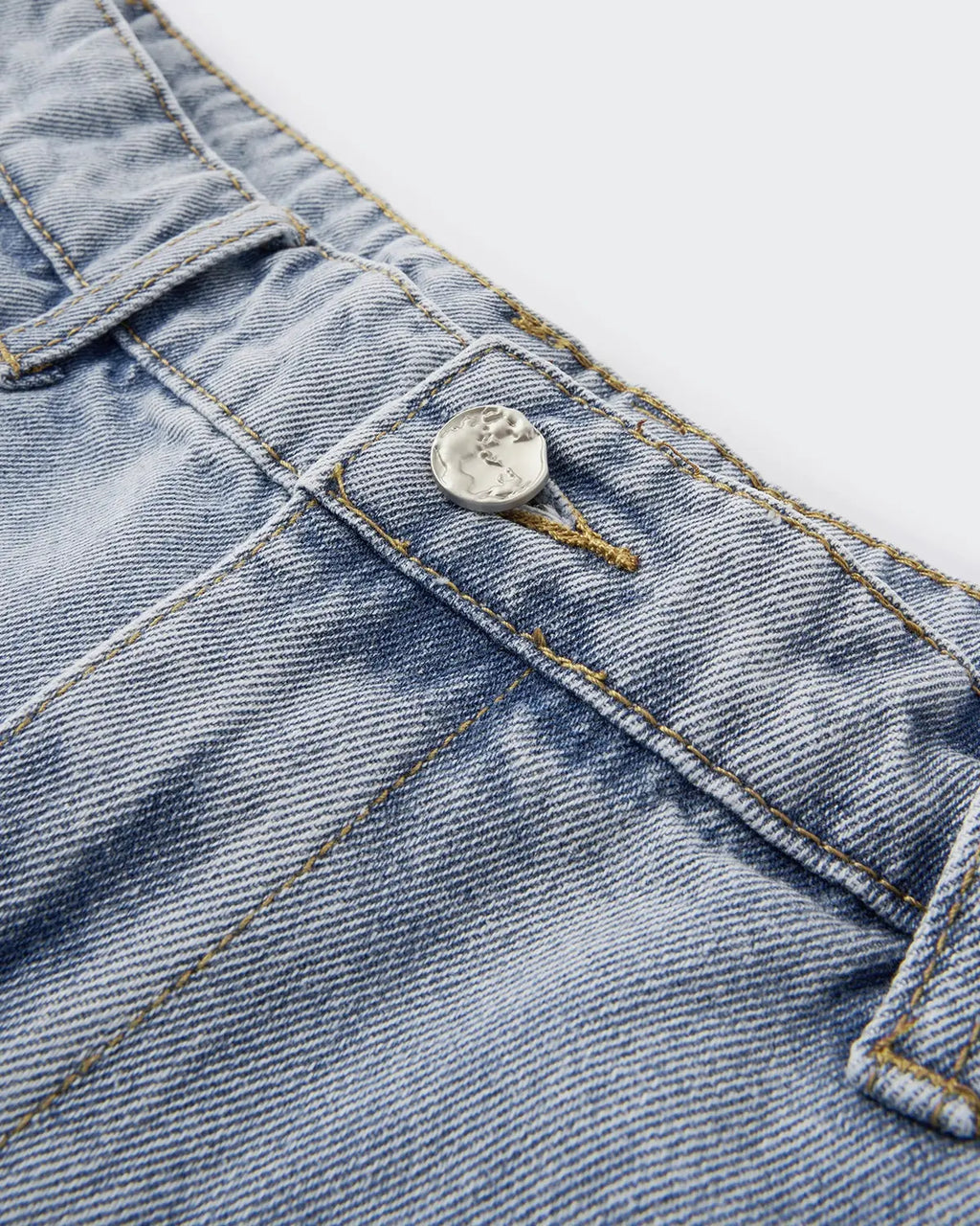 Acid washed distressed barrel jeans by INFLATION, casual streetwear pants with ripped details and a relaxed fit.