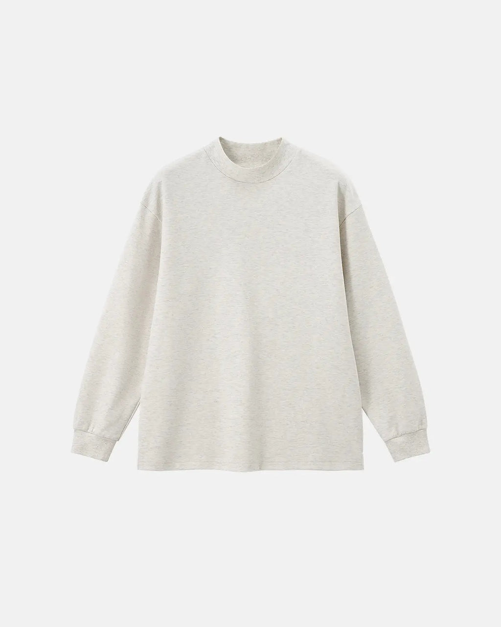 Soft touch mock neck sweatshirt by INFLATION featuring a cozy, stylish streetwear design with a relaxed fit and smooth fabric.