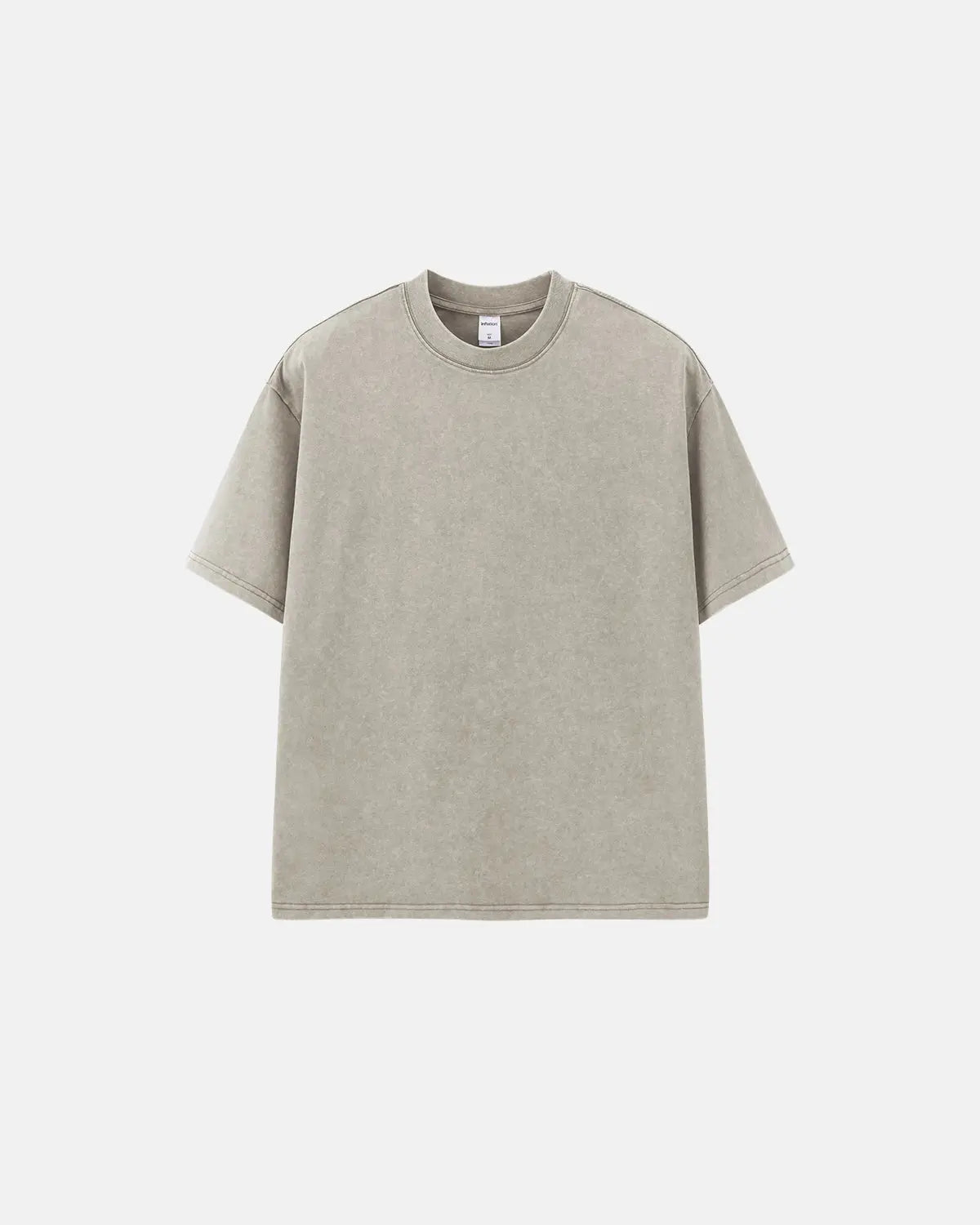 Inflation Streetwear Snow Flakes Wash Tee featuring a white T-shirt with snowflake graphics and a casual fit.