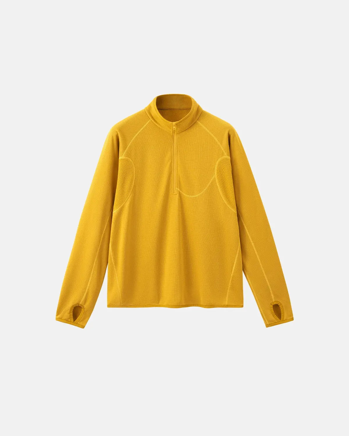 Inflation Streetwear breathable grid fleece half-zip sweatshirt with a relaxed fit and stylish design, ideal for casual wear.