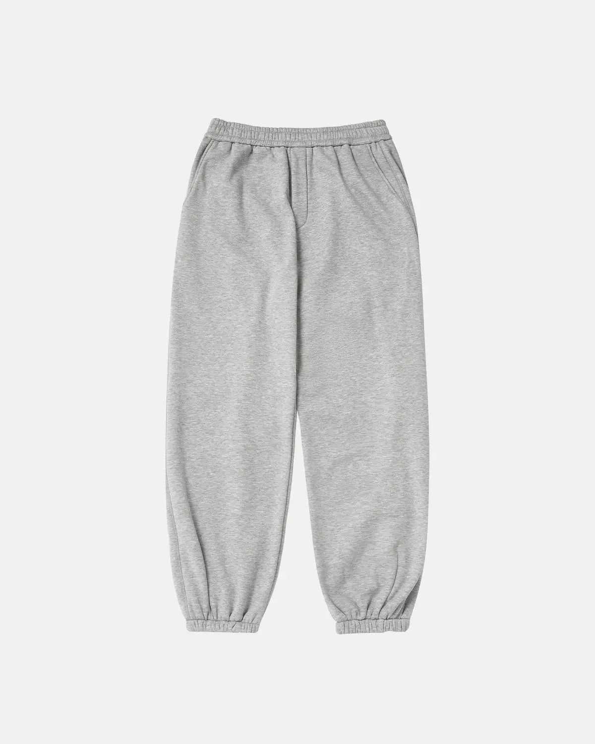 Relaxed fit cozy joggers by Inflation Streetwear featuring soft fabric, elastic waistband, and casual style in a neutral color.