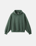 Inflation Streetwear garment-washed French Terry hoodie with a relaxed fit and casual style, displayed on a mannequin.
