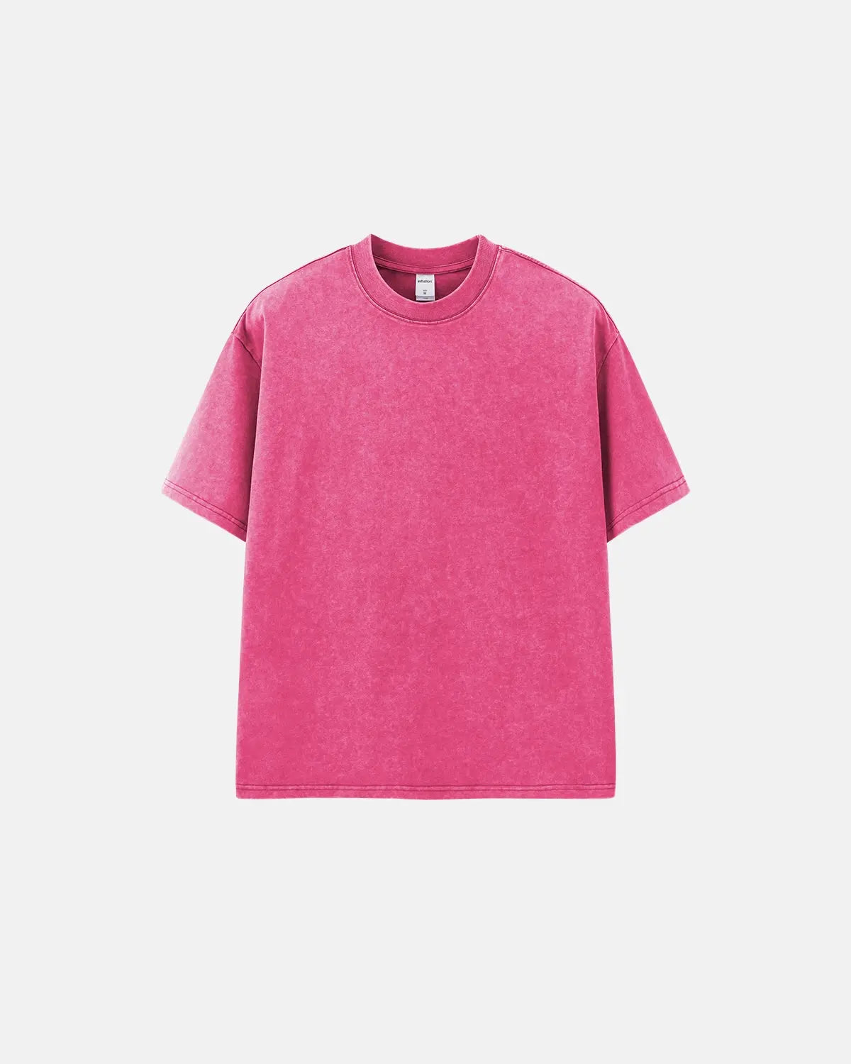 Inflation Streetwear Snow Flakes Wash Tee showing a white cotton t-shirt with snowflake graphic design, casual streetwear style.