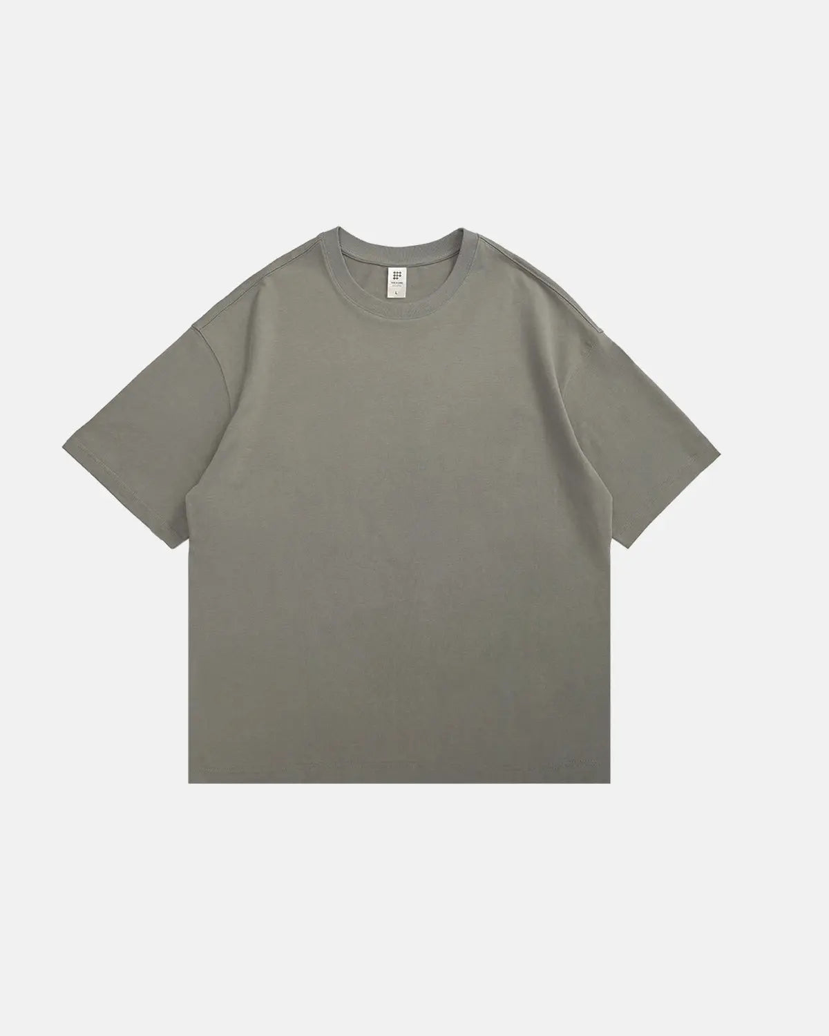 Inflation Streetwear heavyweight oversized cotton T-shirt in neutral color, with relaxed fit and casual style.