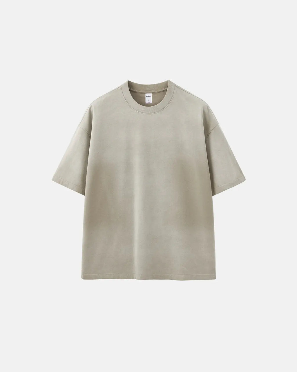 Inflation Streetwear oversized monkey acid wash tee with relaxed fit and faded denim-like texture, casual streetwear style.