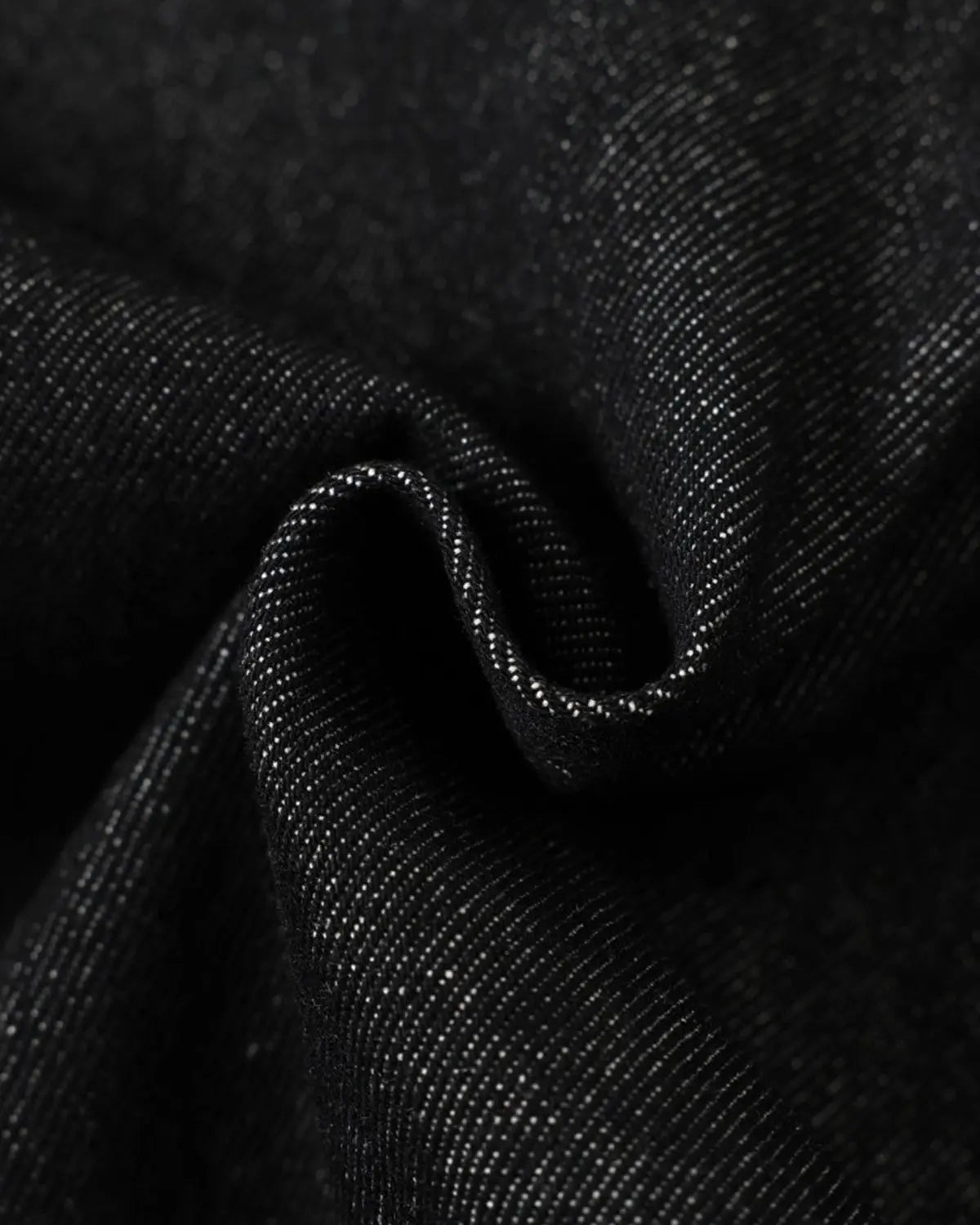 Metal toggle raw denim jacket by INFLATION featuring a classic streetwear style with metal button details and rugged denim fabric.