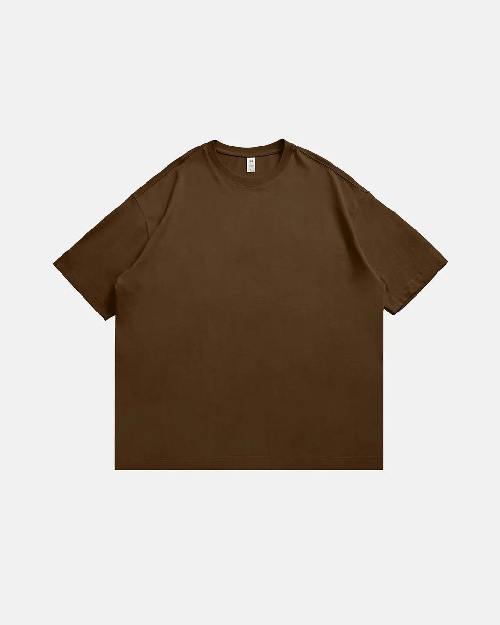 Inflation brand heavyweight cotton oversized T-shirt in black, featuring a relaxed fit and streetwear style.