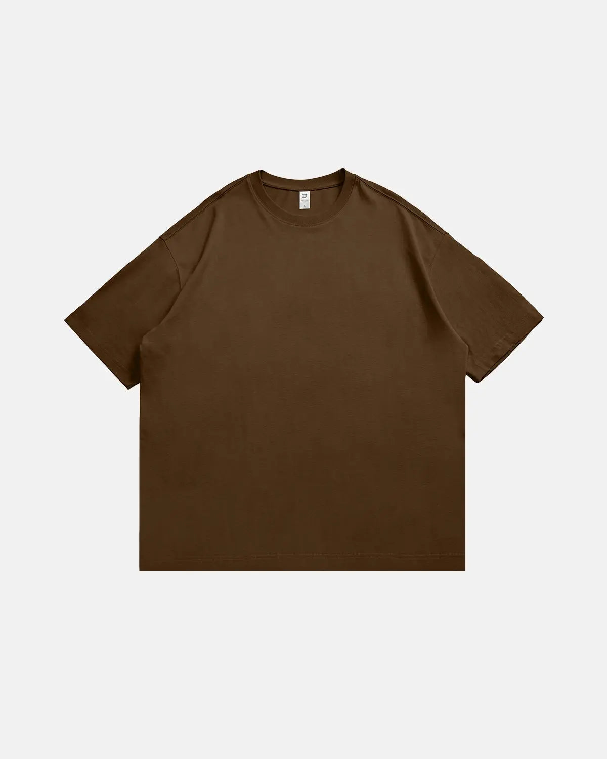 Inflation brand heavyweight cotton oversized T-shirt in black, featuring a relaxed fit and streetwear style.
