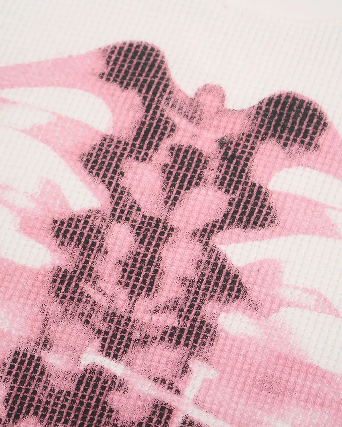 Pink X-ray skeleton boxy T-shirt by INFLATION featuring a detailed skeleton design on soft streetwear fabric.