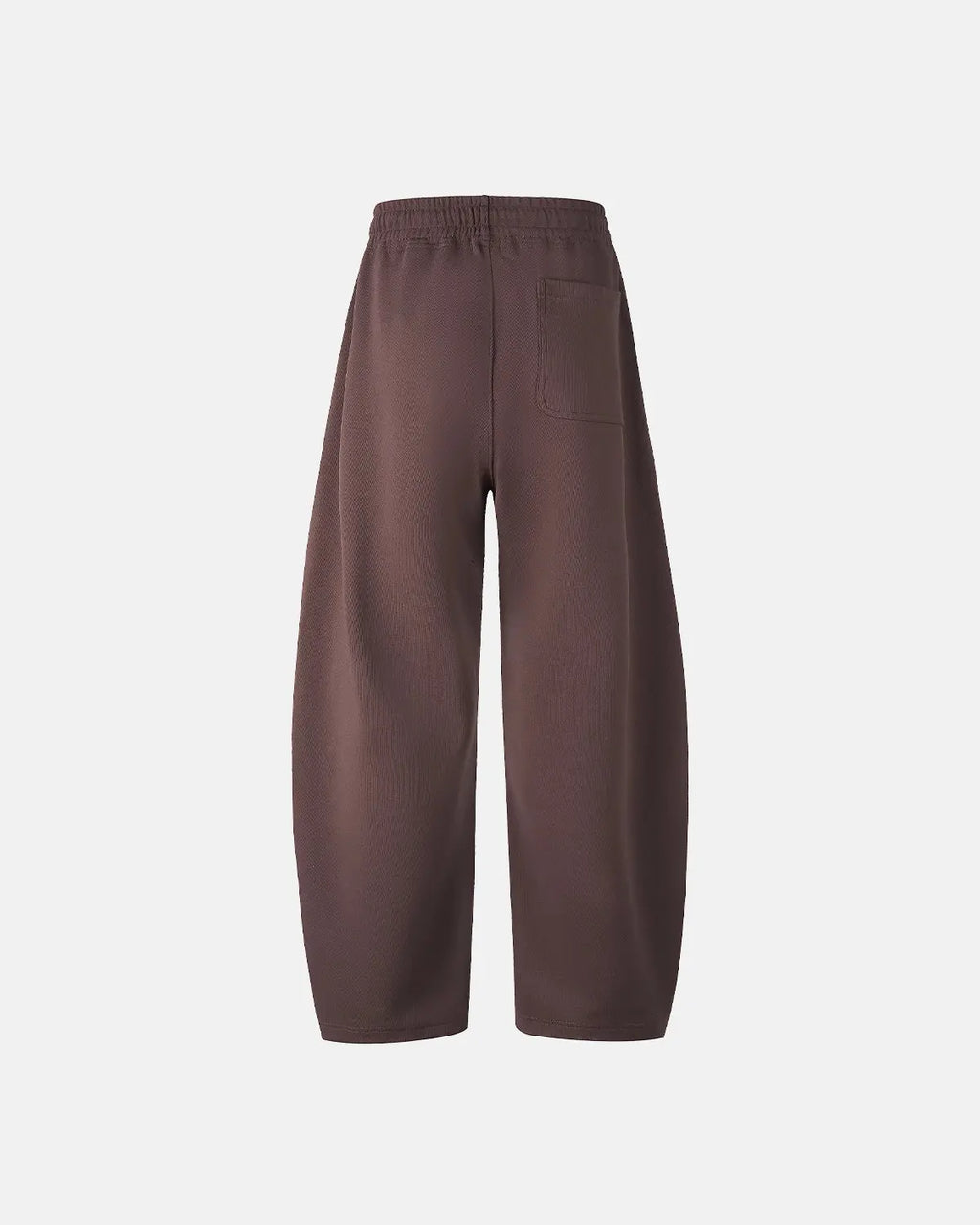 Grey baggy sweatpants from INFLATION with relaxed fit and soft fabric, shown laid flat with elastic waistband and cuffed ankles.